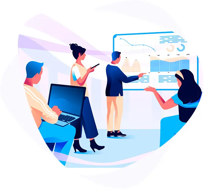 Delloweb’s digital solutions illustration
