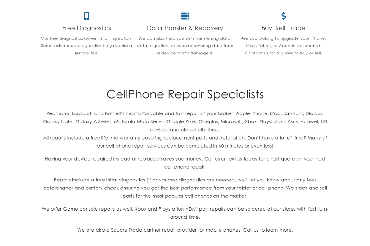 One Hour Device Repair Client Delloweb International