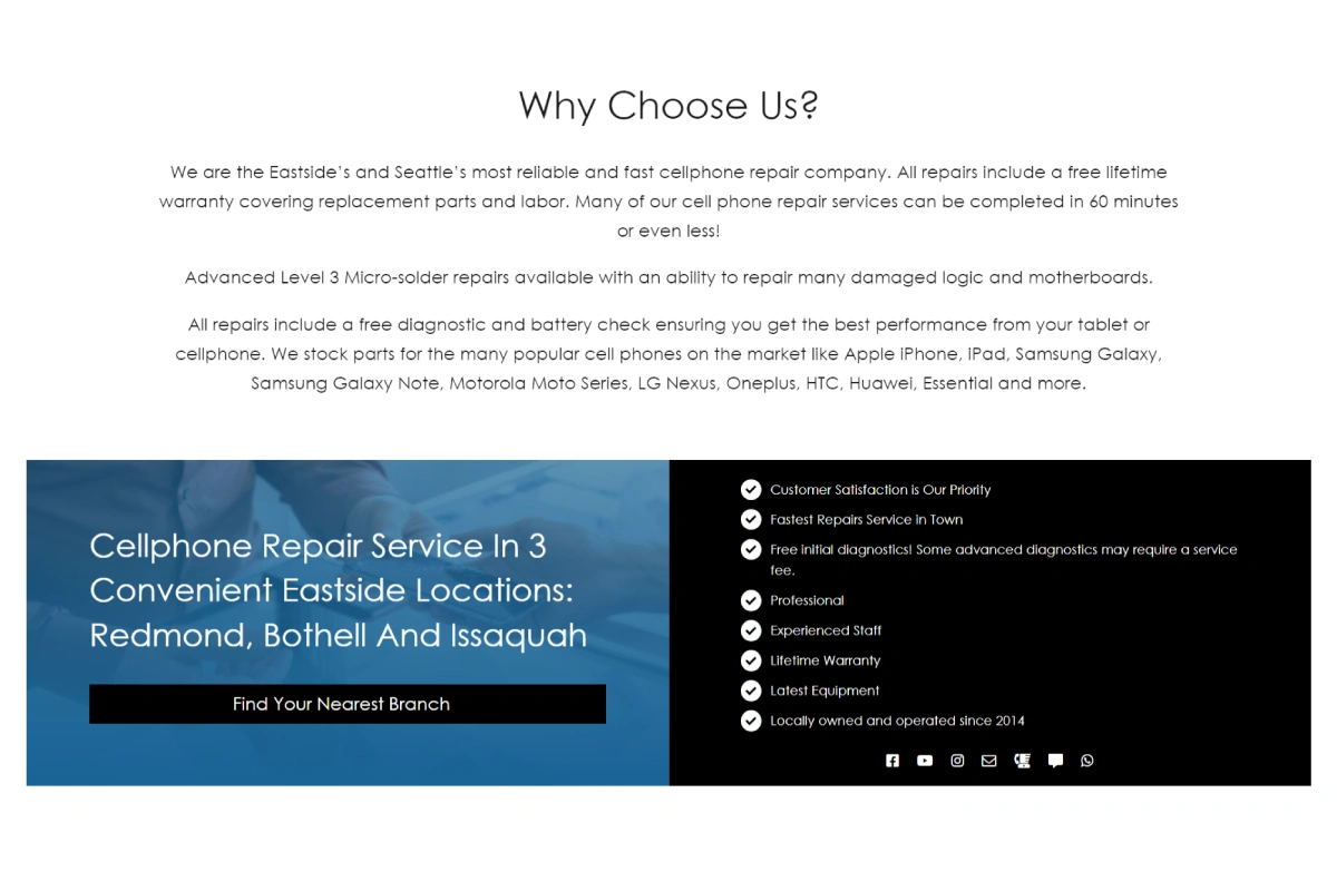 One Hour Device Repair Client Delloweb International